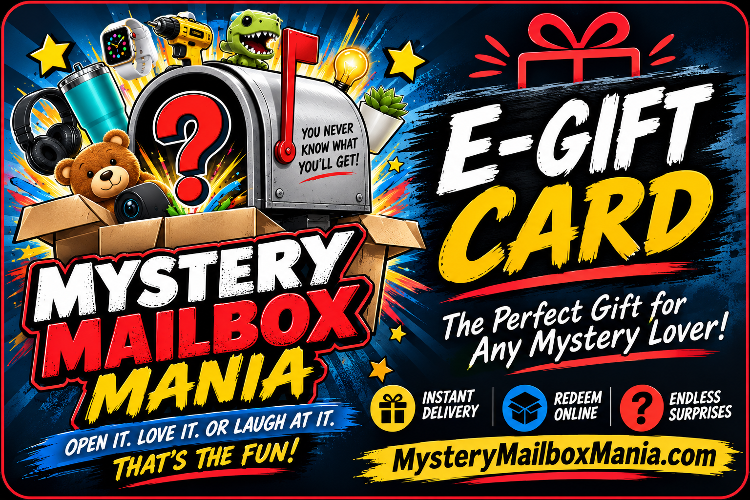 Mystery Mailbox Mania Gift Card